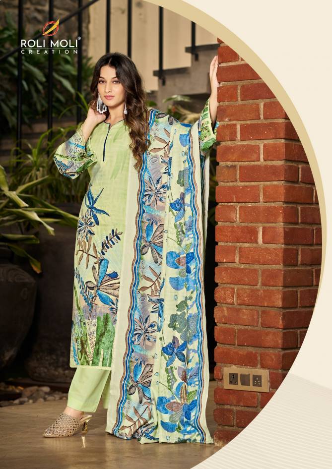 Jasmeen By Roli Moli Printed Pashmina Dress Material Wholesale Price In Surat
